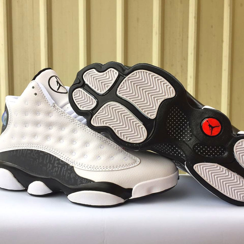 Basketball Shoes, White Black Colorway, Lace Up Design, Casual Gift for Shoe Lovers