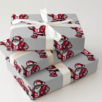 Number 9 Jersey Gift Wrap, Football Santa Wrapping Paper, Christmas Football Wrapping Paper, Holiday Santa Wrapping Paper, Sports Fan Wrap