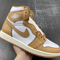 High Top Sneakers, Brown White Colorway, Lace Up Design, Casual Gift for Sneaker Fans