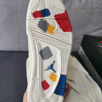 Retro Mid Top Sneakers, Off White Colorway, Canvas Footwear, Lace Up Design, Casual Gift for Sneaker Fans