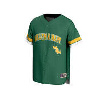 William & Mary Tribe Baseball Jersey - Green