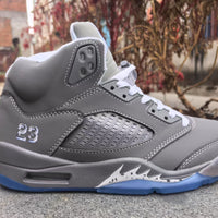 High Top Sneakers, Gray Colorway, Lace Up Design, Casual Gift for Sneaker Fans