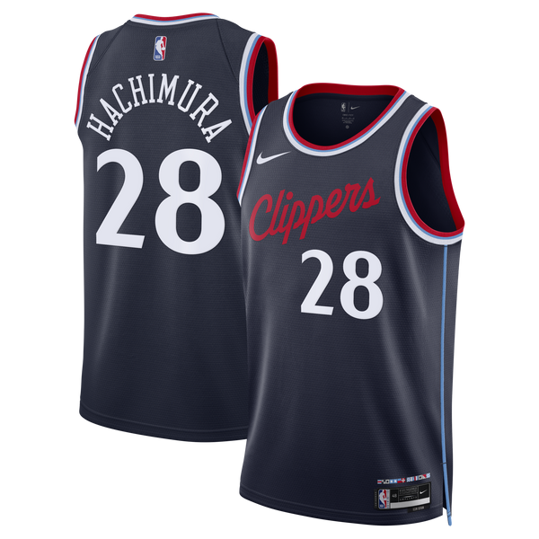 Los Angeles Clippers Replica Icon Edition Swingman Jersey - Navy - Rui Hachimura