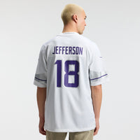 Minnesota Vikings Justin Jefferson White Alternate Game Player Jersey