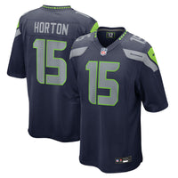 Seattle Seahawks Tory Horton College Navy Team Game Jersey