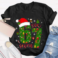 Festive Holiday Graphic Tee, Christmas Snowflake Santa Hat T-Shirt, Adorable Santa Hat Snowflake Shirt, Merry Christmas Unisex Winter Tee Shirt