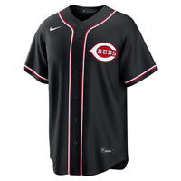 Cincinnati Reds Elly De La Cruz Fashion Replica Black Out Jersey