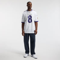 Baltimore Ravens Lamar Jackson White Game Jersey