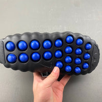 Slides, Blue Black Colorway, Slip On Design, Casual Gift for Shoe Lovers