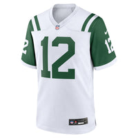 New York Jets Joe Namath White Classic Alternate Retired Player Game Jersey