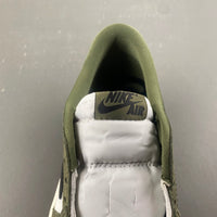 Retro Low Top Sneakers, Olive Green Colorway, Reverse Hook Design, Lace Up Design, Casual Gift for Sneaker Fans