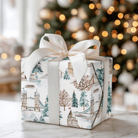 Tower Bridge Landmark Gift Wrap, London Big Ben Christmas Wrapping Paper, UK City Holiday Wrapping Paper, British Winter Present Wrap Roll