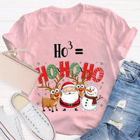 Humorous Ho Ho Ho Math Pun Shirt, Ho Cubed Math Teacher Christmas T-Shirt, Holiday Math Teacher Tee, Christmas Math Equation Shirt, Math Present