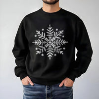 Comfy Winter Sweatshirt, Minimalist Snowflake Christmas Sweatshirt, Holiday Crewneck Pullover, Festive Season Sweatshirt, Comfy Present for Her