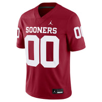 Oklahoma Sooners Custom Football Game Jersey - Crimson