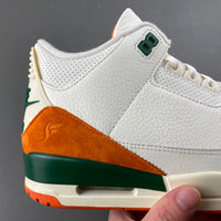 Low Top Sneakers, White Green Orange Colorway, Lace Up Design, Casual Gift for Sneaker Fans