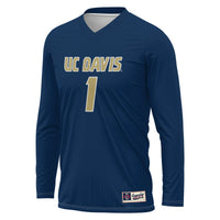 UC Davis Aggies Lightweight Collegiate Volleyball Fashion Jersey - Navy