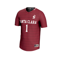 #1 Santa Clara Broncos Lightweight Soccer Fashion Jersey - Maroon