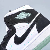 Sneakers, Black White Colorway, Glow in the Dark Detail, Lace Up Design, Casual Gift for Sneaker Fans