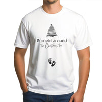 Humorous Holiday Pregnancy Announcement Shirt, Bumpin Around the Christmas Tree T-Shirt, Expecting Mom Xmas Tee, Adorable Baby Reveal Shirt