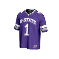 #1 Kansas State Wildcats Lightweight Collegiate Football Fashion Jersey - Purple