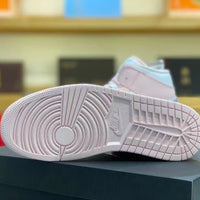 Mid Top Sneakers, Purple Pink Colorway, Lace Up Design, Casual Gift for Sneaker Fans