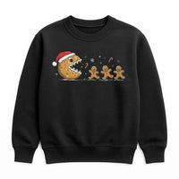 Gaming Cookie Xmas Crewneck, Retro Gamer Gingerbread Man Sweatshirt, Humorous Video Game Christmas Sweater, Gamer Holiday Present