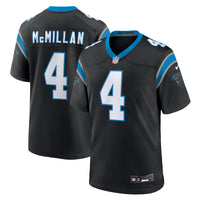 Carolina Panthers Tetairoa McMillan Black Team Game Jersey