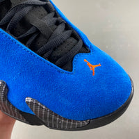 Retro Basketball Shoes, Royal Blue Black Colorway, Lace Up Design, Casual Gift for Shoe Lovers