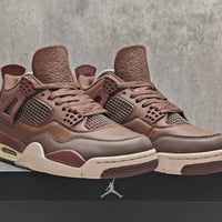 Mid Top Sneakers, Brown Colorway, Lace Up Design, Casual Gift for Sneaker Fans