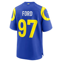 Los Angeles Rams Poona Ford Royal Game Jersey
