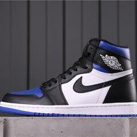 High Top Sneakers, Black Blue White Colorway, Lace Up Design, Casual Gift for Sneaker Fans