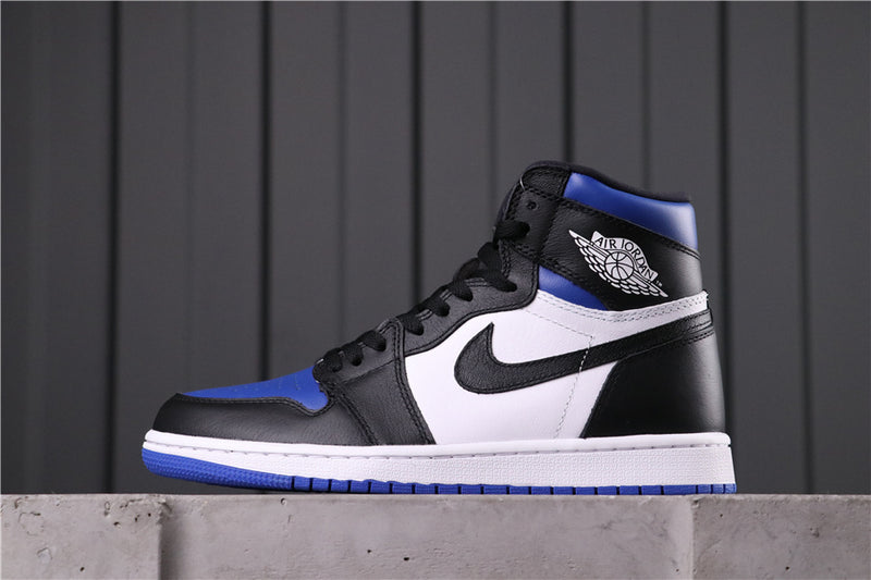 High Top Sneakers, Black Blue White Colorway, Lace Up Design, Casual Gift for Sneaker Fans