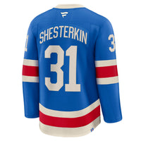 New York Rangers Igor Shesterkin Blue Centennial Premium Jersey