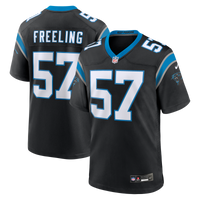 Carolina Panthers Monroe Freeling Black 2026 NFL Draft First Round Pick No. 19 Team Game Jersey