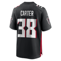 Atlanta Falcons Nathan Carter Black Team Game Jersey