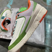 Low Top Sneakers, White Green Colorway, Lace Up Design, Casual Gift for Sneaker Fans