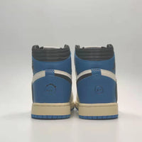 Sneakers, Cream Blue Colorway, Reverse Hook Design, Lace Up Design, Casual Gift for Sneaker Fans