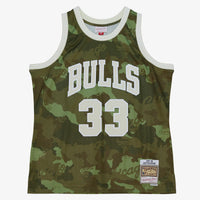 Chicago Bulls Scottie Pippen 1997 Ghost Camo Swingman Jersey - Green