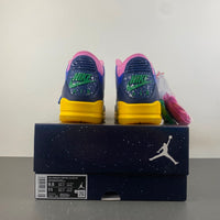 Low Top Sneakers, Royal Blue Green Pink Colorway, Lace Up Design, Casual Gift for Sneaker Fans