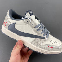 Low Top Sneakers, Off White Red Gray Colorway, Reverse Hook Design, Lace Up Design, Casual Gift for Sneaker Fans