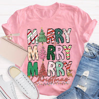 Festive Christmas Holiday Educator Shirt, Merry and Bright Teacher T-Shirt, Adorable Winter Classroom Tee, Teacher Holiday Present, Xmas Apparel
