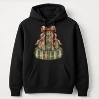 Festive Library Stack Hoodie, Christmas Book Tree Hoodie, Bookish Holiday Graphic Sweatshirt, Reader Teacher Pullover Hoodie Present