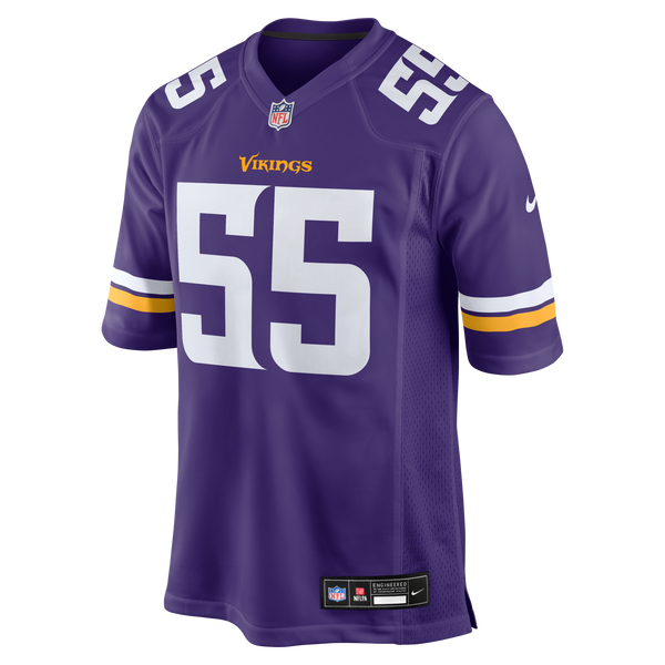 Minnesota Vikings Eric Wilson Purple Team Game Jersey