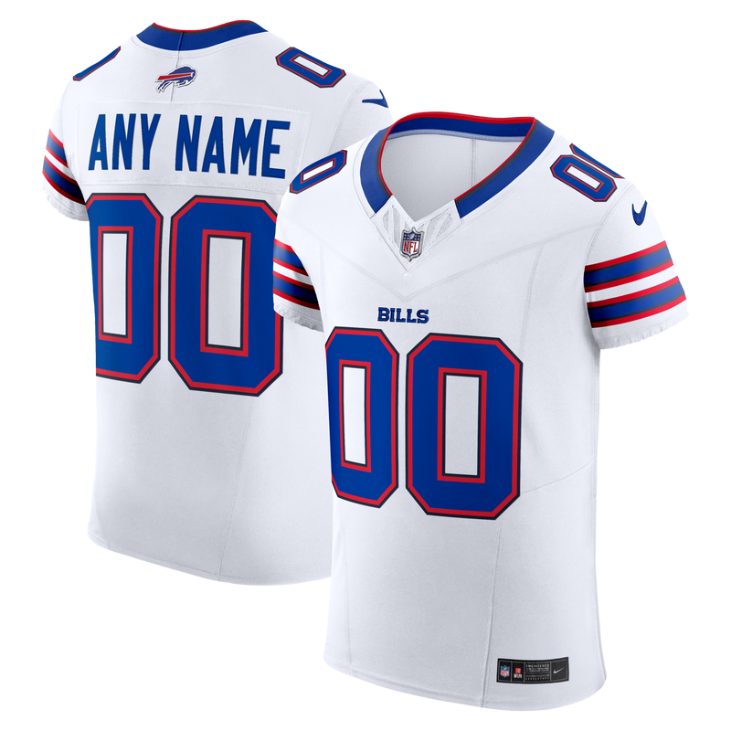 Buffalo Bills White Elite Custom Jersey