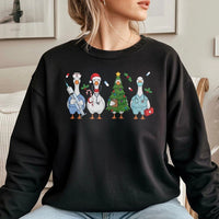 Humorous Goose Holiday Crewneck, Christmas Nurse Sweatshirt, Adorable RN Medical Sweater, Nursing Student Pullover, Doctor Hospital Present