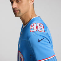 Tennessee Titans Jeffery Simmons Light Blue Team Stitched Limited Jersey