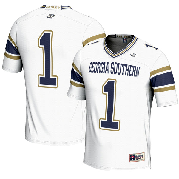 #1 Georgia Southern Eagles Endzone Football Jersey - White