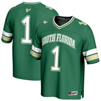 #1 South Florida Bulls Lightweight Collegiate Football Fashion Jersey - Green