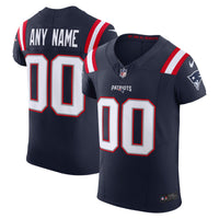 New England Patriots Navy Elite Custom Jersey